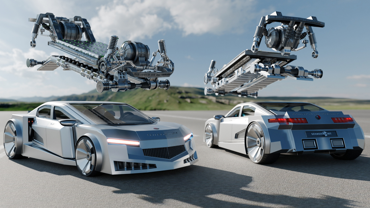 اختراعات جدید ایرانی/اختراعات جدید در ایران/اختراعات ثبت شده در ایران/کاهش مصرف سوخت خودرو/کاهش مصرف انرژی خودرو هیبریدی الکتریکی/کاهش مصرف سوخت و انرژی در انواع خودرو با استفاده از شاسی تعلیقی جاذبه/علی پوراحمد